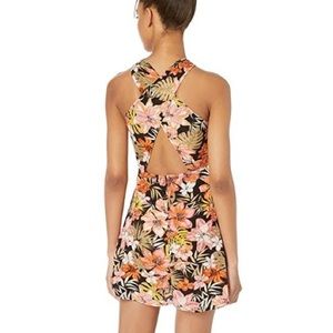 Billabong Summer Hibiscus Dress With Pockets